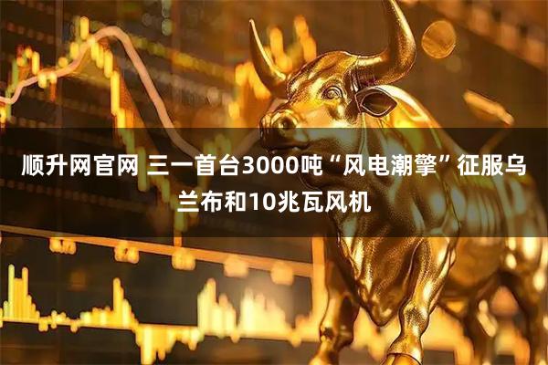 顺升网官网 三一首台3000吨“风电潮擎”征服乌兰布和10兆瓦风机