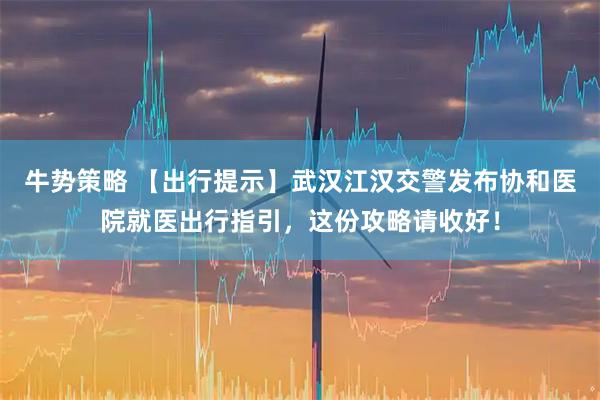 牛势策略 【出行提示】武汉江汉交警发布协和医院就医出行指引，这份攻略请收好！
